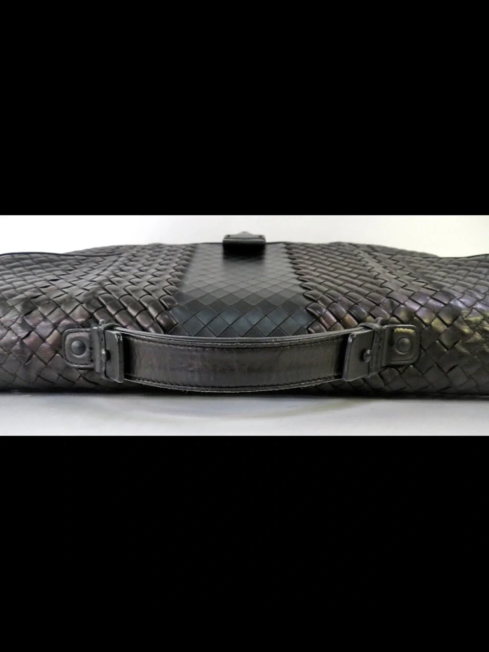 Bottega Veneta Dark Brown Intrecciato Leather Briefcase